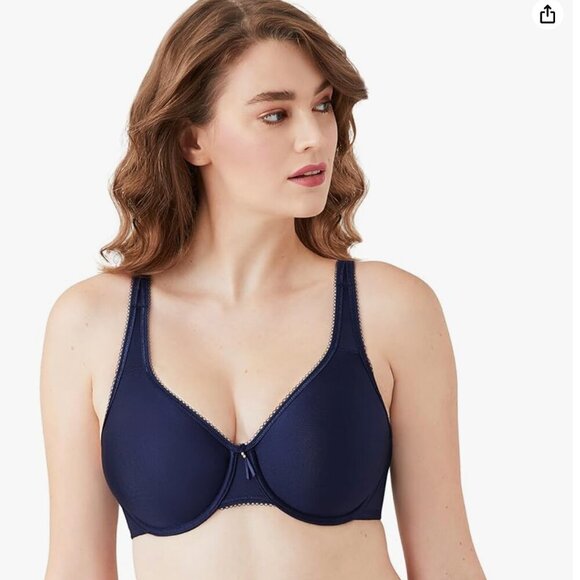 Wacoal Basic Beauty Underwire Bra 855192, Full Figure Seamless Supportive 44D - Picture 1 of 7